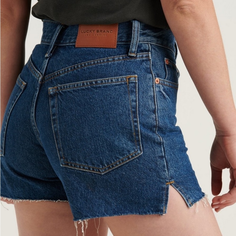 Lucky Brand Traveler Jean Short Dark Blue